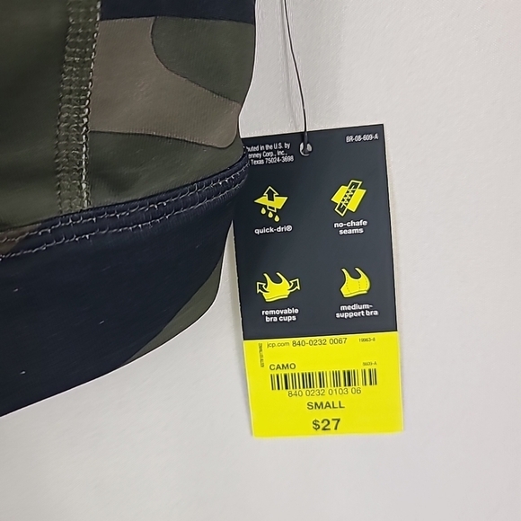 NWT Xersion Women's Medium Support Camo Sports Bra Sz S - Picture 3 of 6